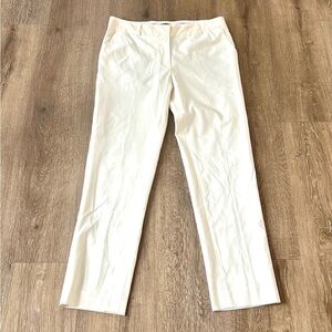 Elizabeth & James,Exquisite Silk Cropped Pants, Mid-Rise, Winter White, Size 2